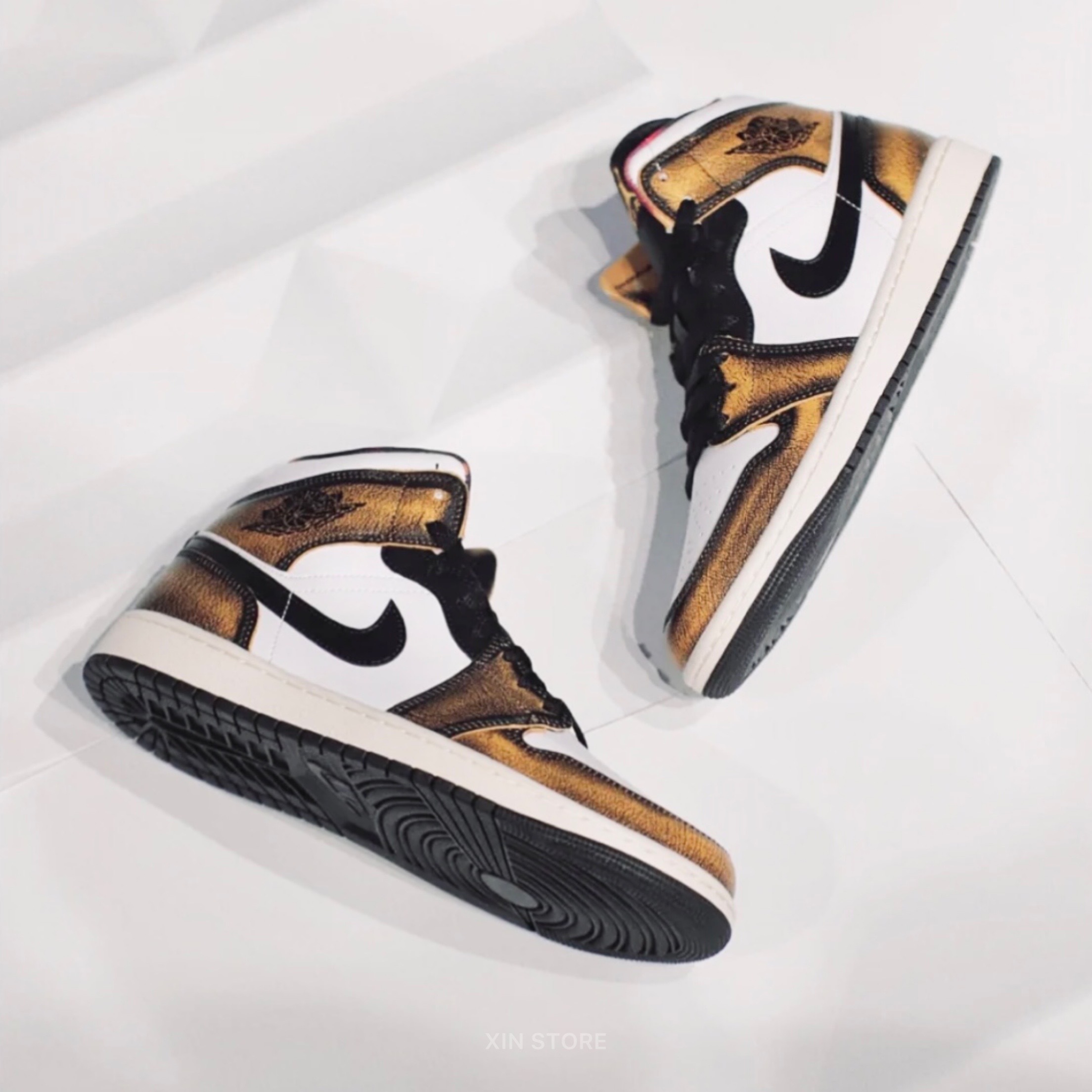 【現貨】Nike Air Jordan 1 Mid SE 高筒 經典 喬丹 奶油底 古銅