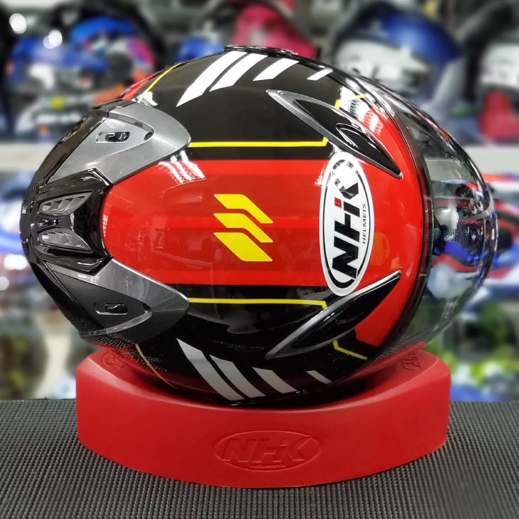 NHK R6 REPSOL BLACK/RED GLOSSY
