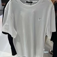[S] GUESS MEN'S MINI LOGO BASIC SHORT SLEEVE T-SHIRT,WHITE, MN2K9464-WHT (SGU322)