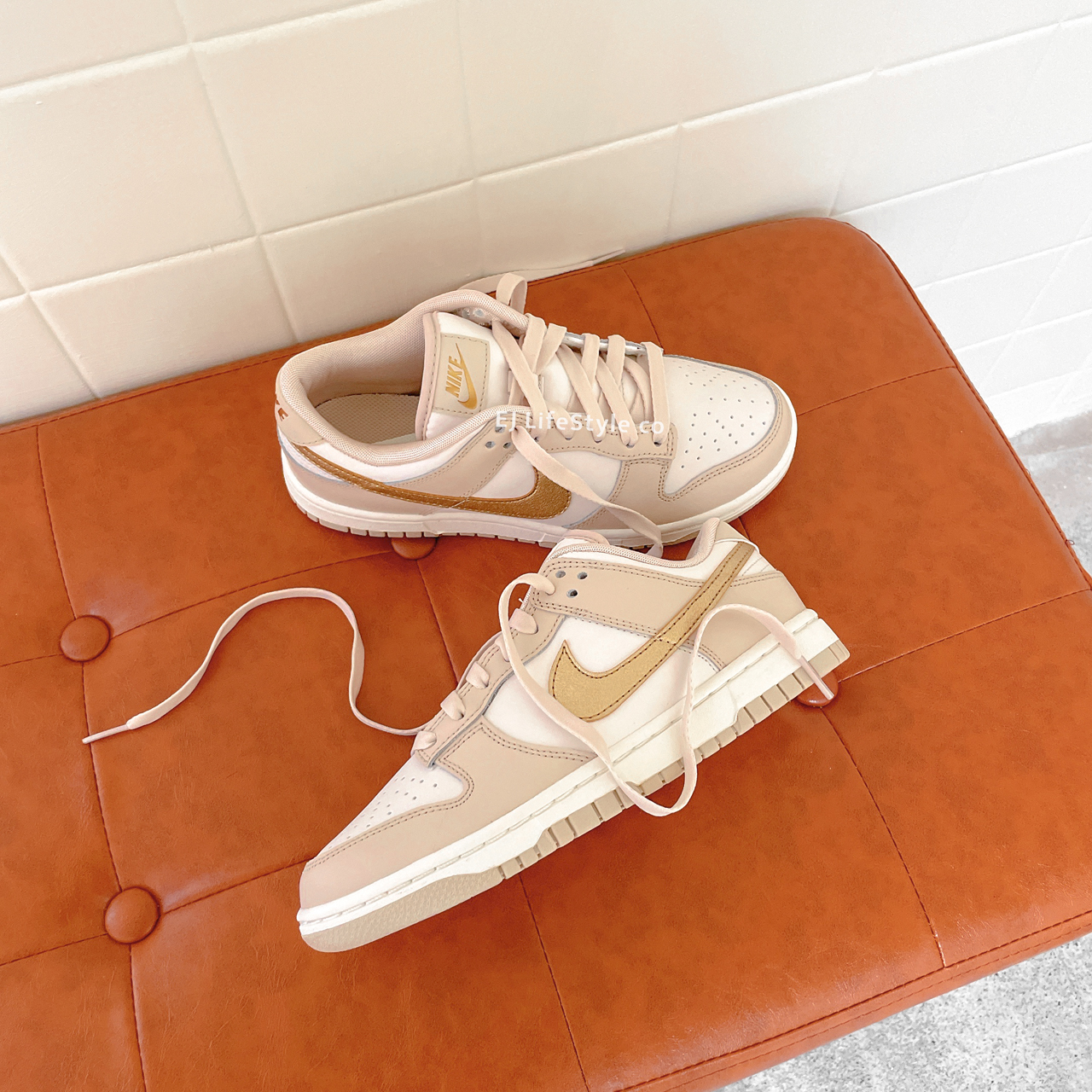 NIKE DUNK LOW 金箔奶昔 奶茶色 金勾 女鞋 DX5930-001 / 預購