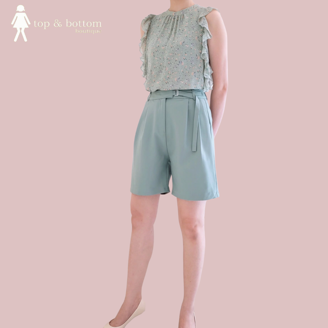 FRILLED FLORAL BLOUSE