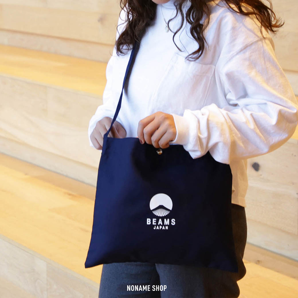 BEAMS JAPAN 富士山 LOGO 帆布包 肩背包 三色