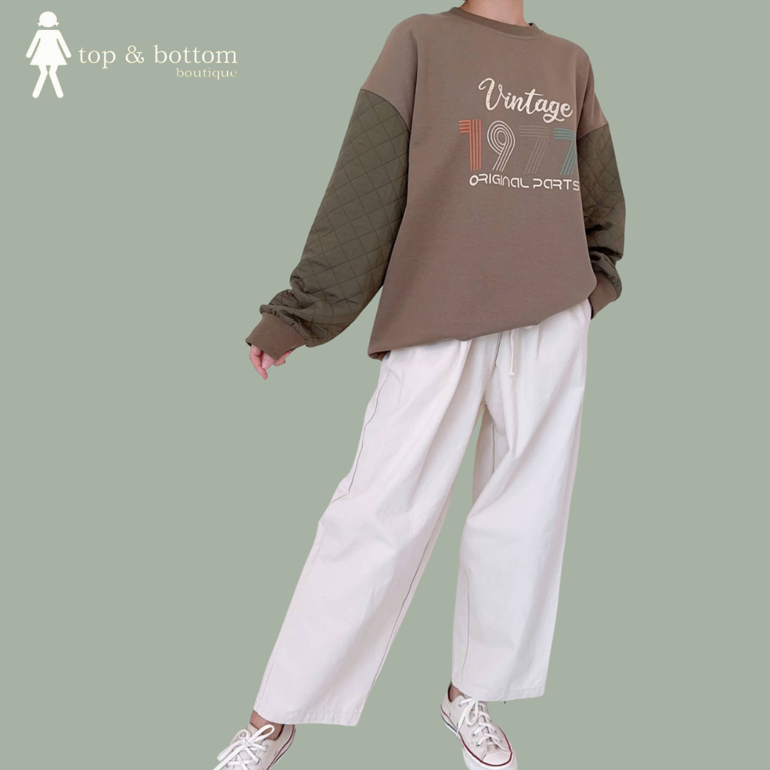 PRINTED OVERSIZE SWEATER