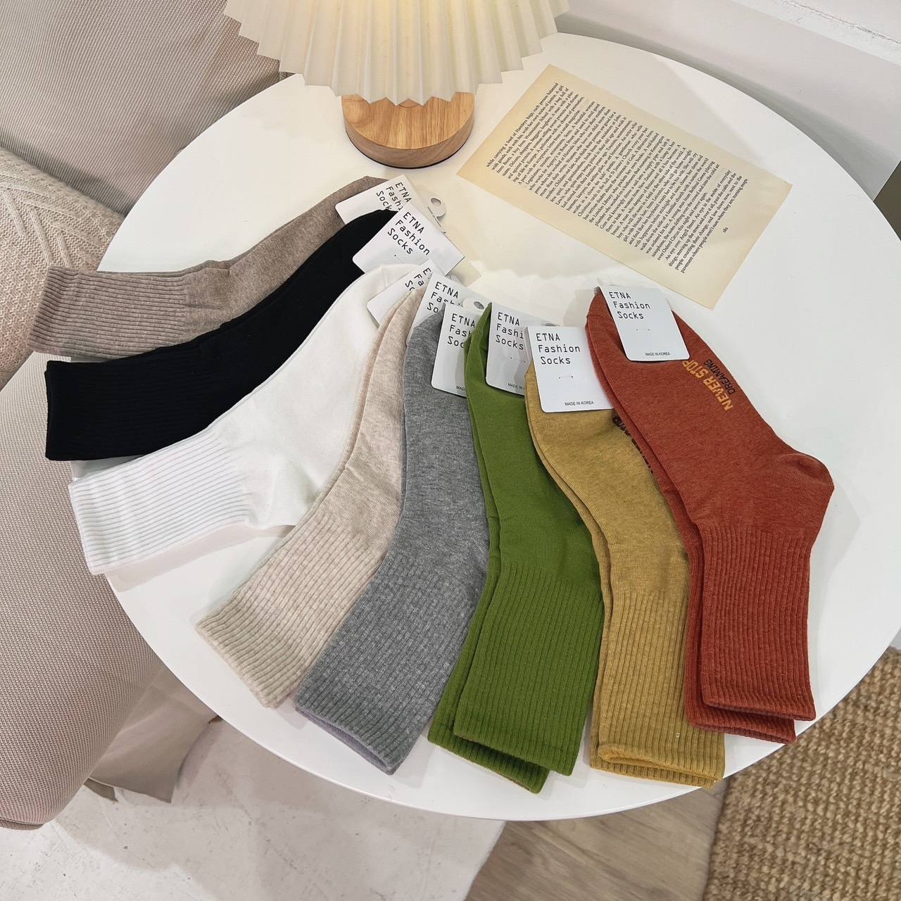 韓版彈性運動中筒襪/八色/Nike同版型