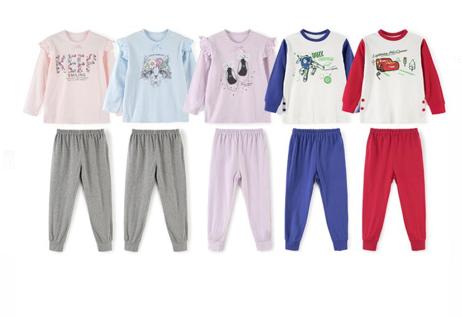 長袖純棉家居服 90-140cm