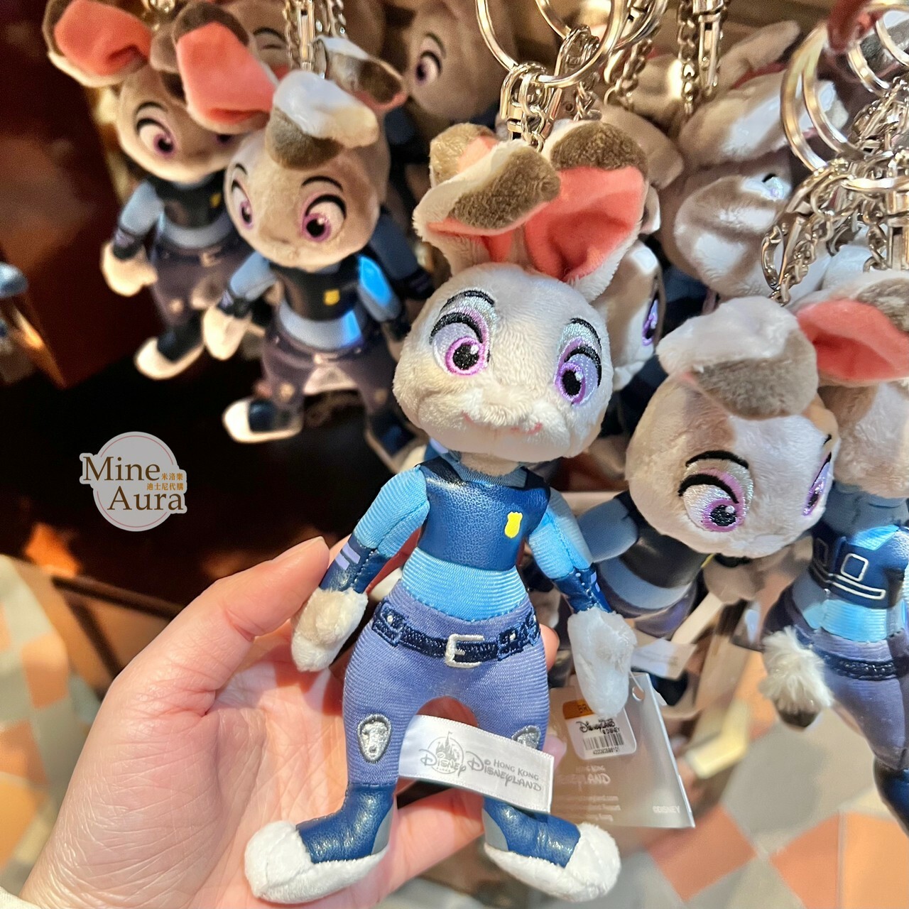 哈茱蒂 Judy 兔 絨毛 鑰匙圈 吊飾 動物方城市 Zootopia -香港迪士尼樂園