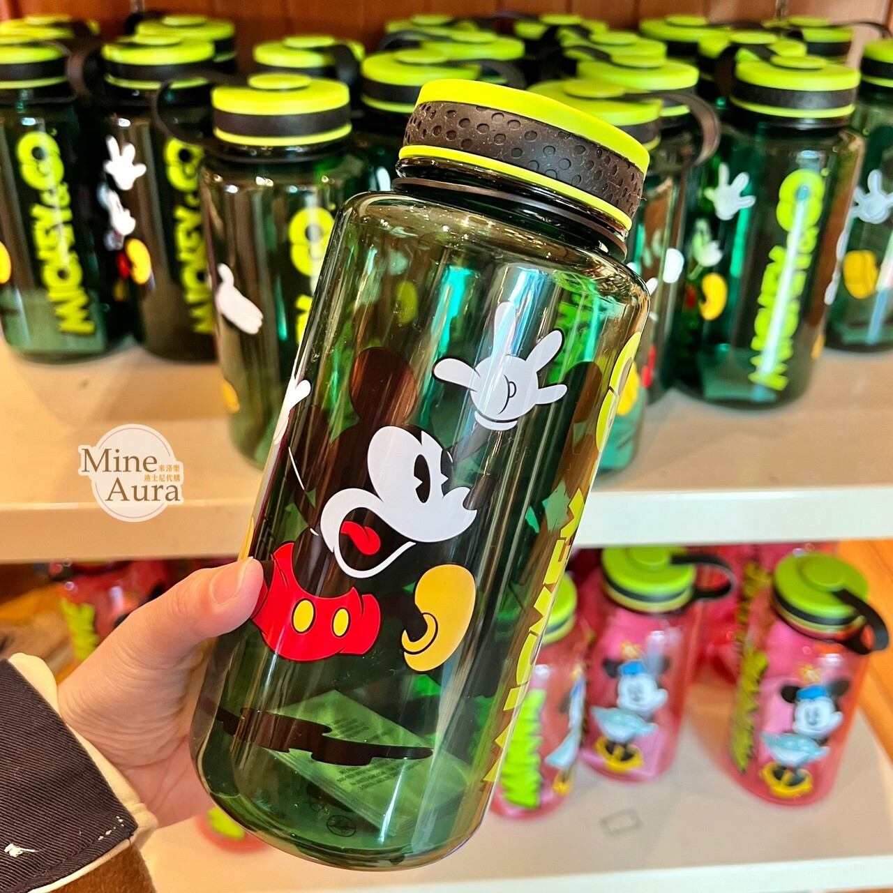 米奇 Mickey 驚訝圖案 透明 手提 水壺 -香港迪士尼樂園