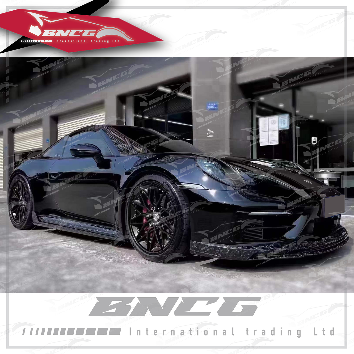 保時捷 Porsche 992 普通版 改裝 卡夢 碳纖維 空力套件 TECHART款 前導流 側裙 後導流 尾翼