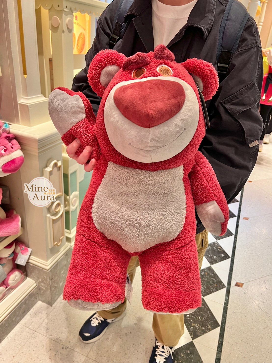 (現貨) 熊抱哥 Lotso 經典 L號 娃娃 玩偶 玩具總動員 Toy Story -香港迪士尼樂園