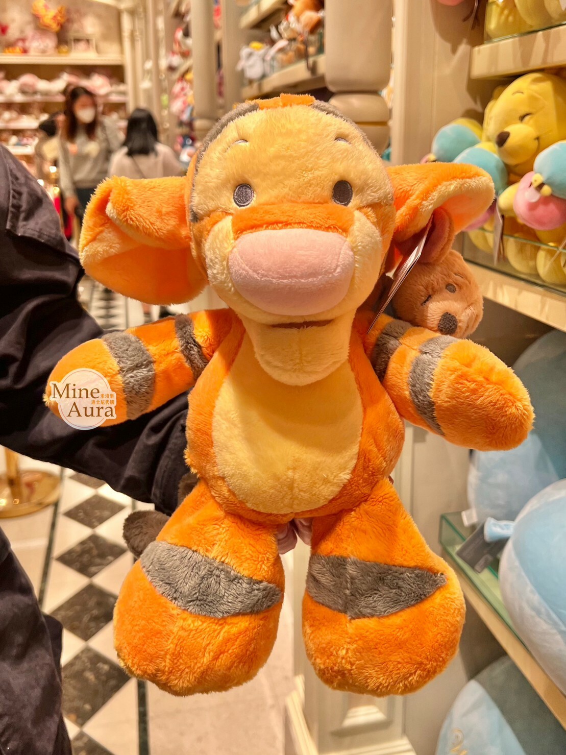 跳跳虎 Tigger 背 小荳 Roo 娃娃 玩偶 小熊維尼 Winnie the Pooh -香港迪士尼樂園