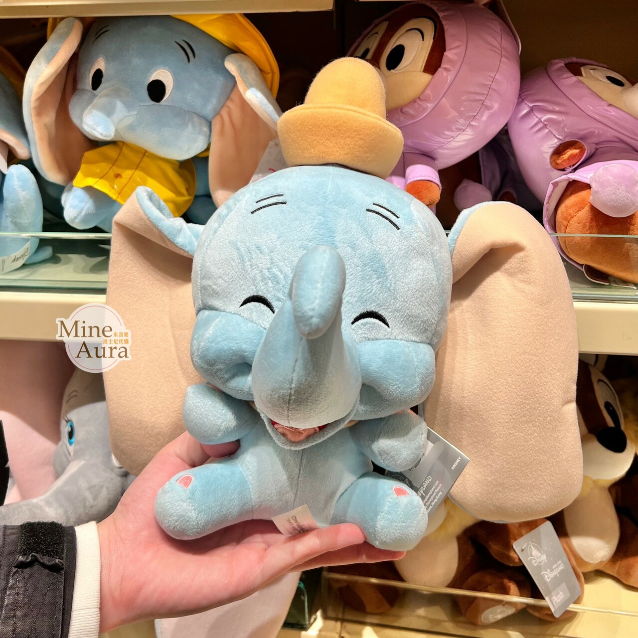(現貨) 小飛象 Dumbo 大耳朵 笑顏 笑臉 娃娃 玩偶 -香港迪士尼樂園