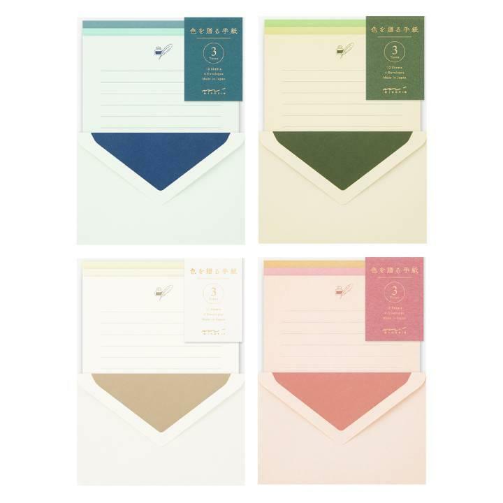 MIDORI 3色信紙信封組