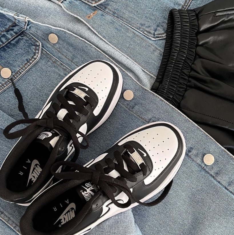 Nike Air Force 1 (GS) 黑白熊貓 大童 (DV1621-001)