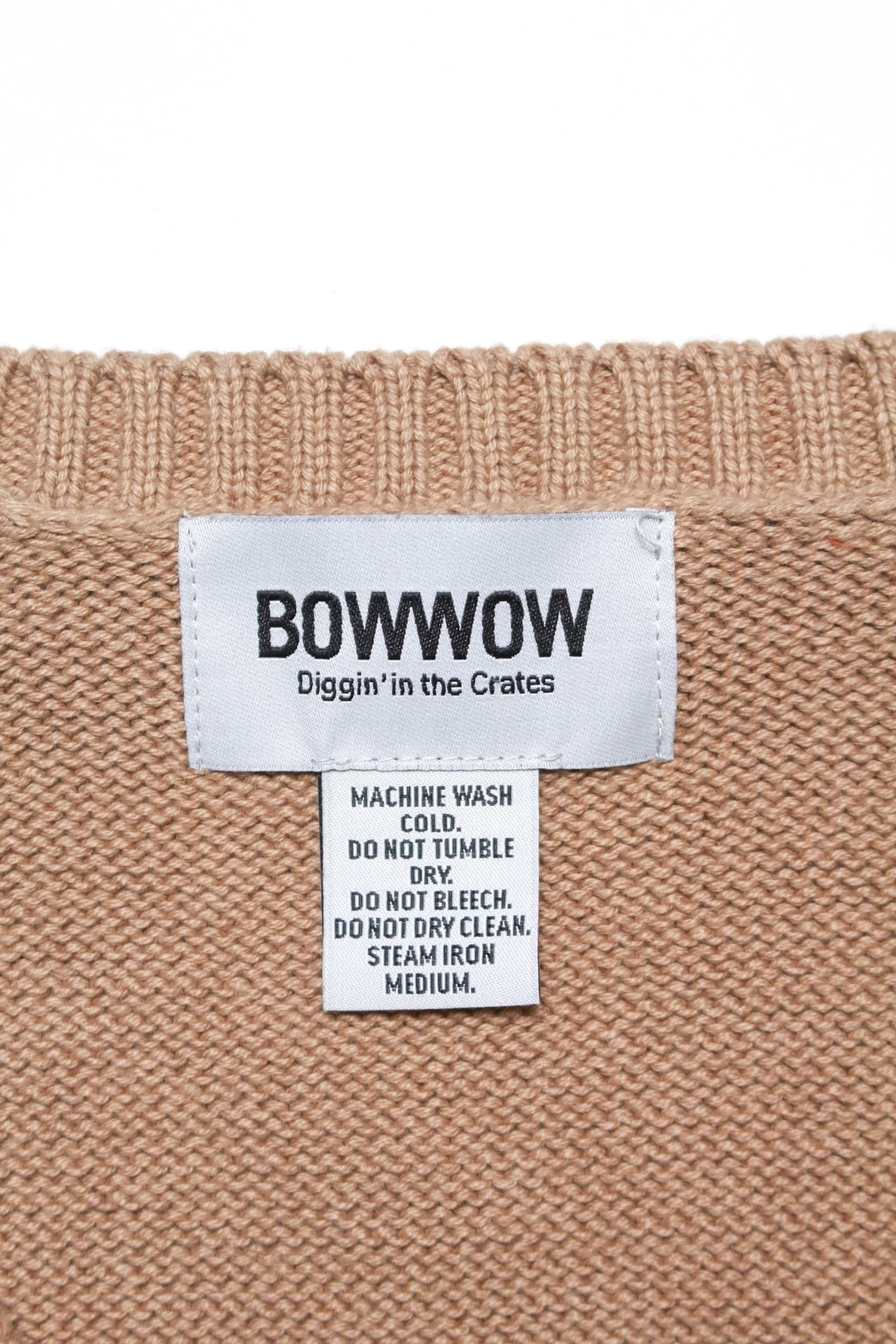 BOW WOW - COTTON KNIT VEST XXL / 2COLORS