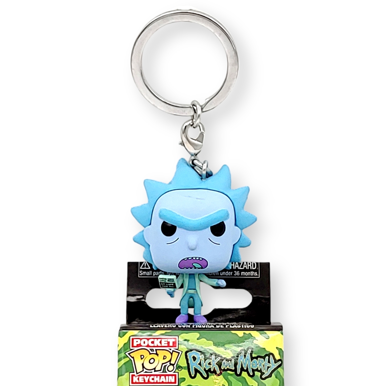 FUNKO POP<Rick and Morty> 瑞克(舉牌)鎖匙扣