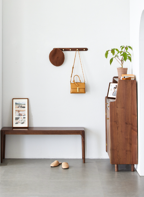 盧森堡胡桃木掛衣鉤Ｃ款 LSB-B5192