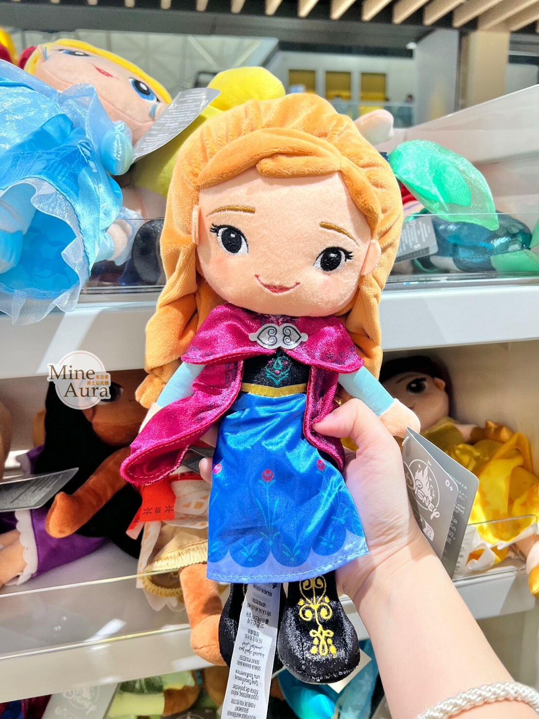 Q版 萌萌臉 安娜Anna 娃娃 玩偶 冰雪奇緣 Frozen -香港迪士尼樂園