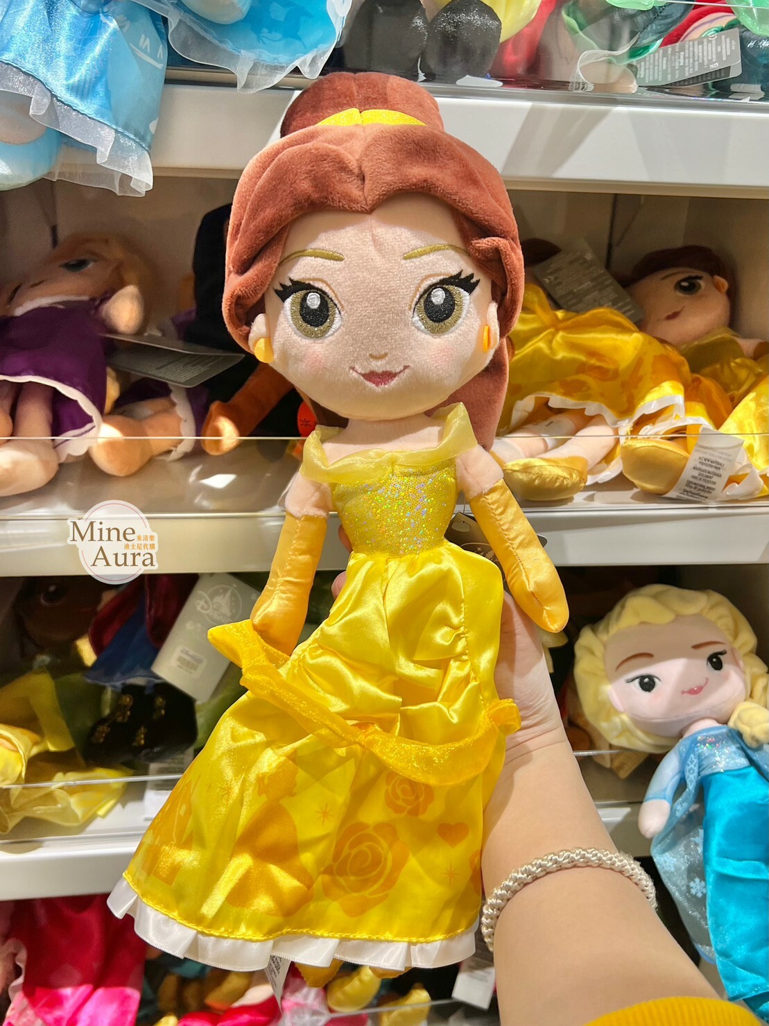 Q版 萌萌臉 貝兒公主 Belle 娃娃 玩偶 美女與野獸 Beauty and the Beast -香港迪士尼樂園