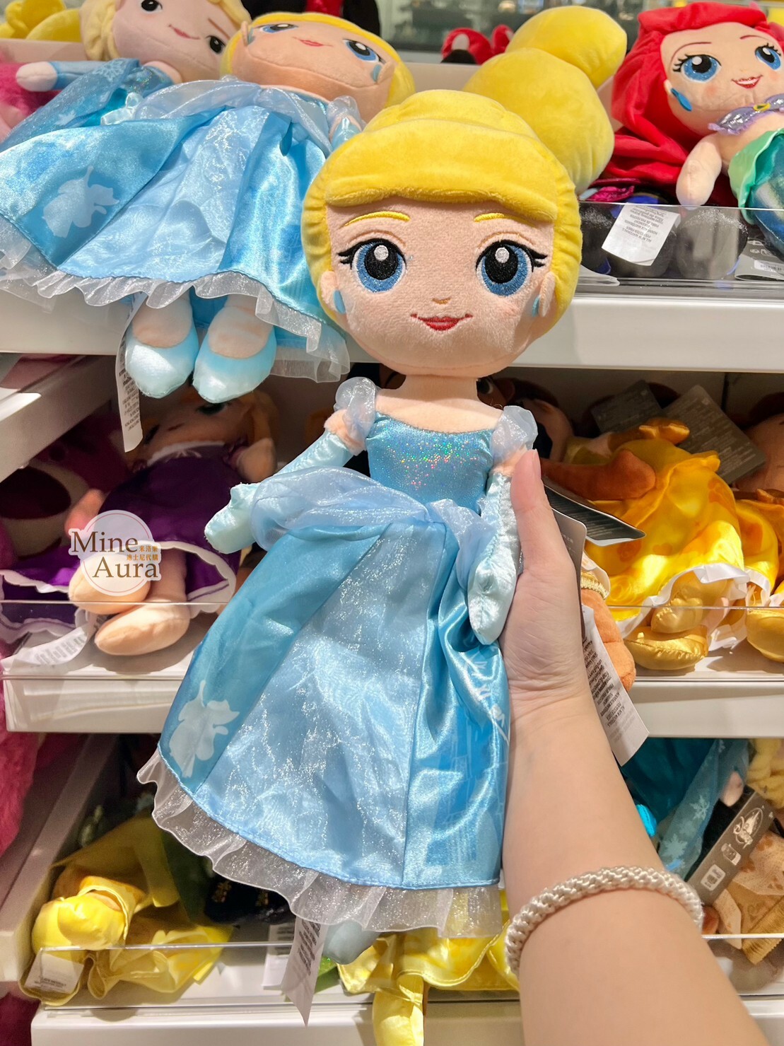 Q版 萌萌臉 仙杜瑞拉 Cinderella 娃娃 玩偶 仙履奇緣 -香港迪士尼樂園