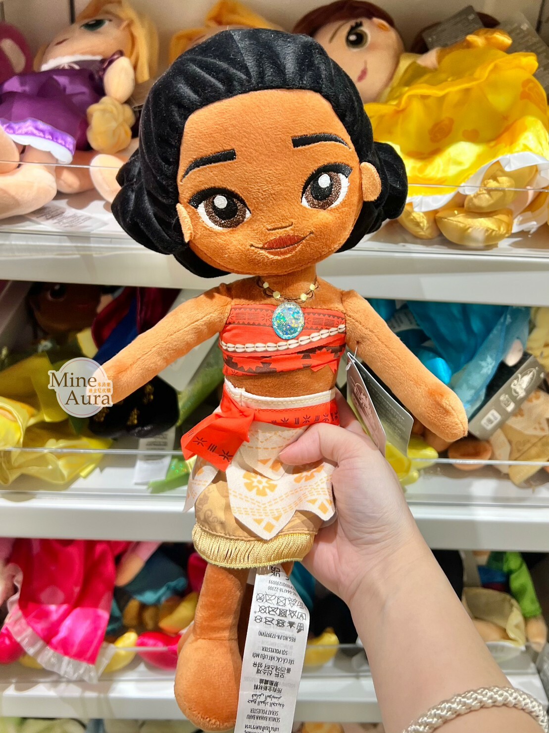 Q版 萌萌臉 莫娜 Moana 娃娃 玩偶 海洋奇緣 -香港迪士尼樂園