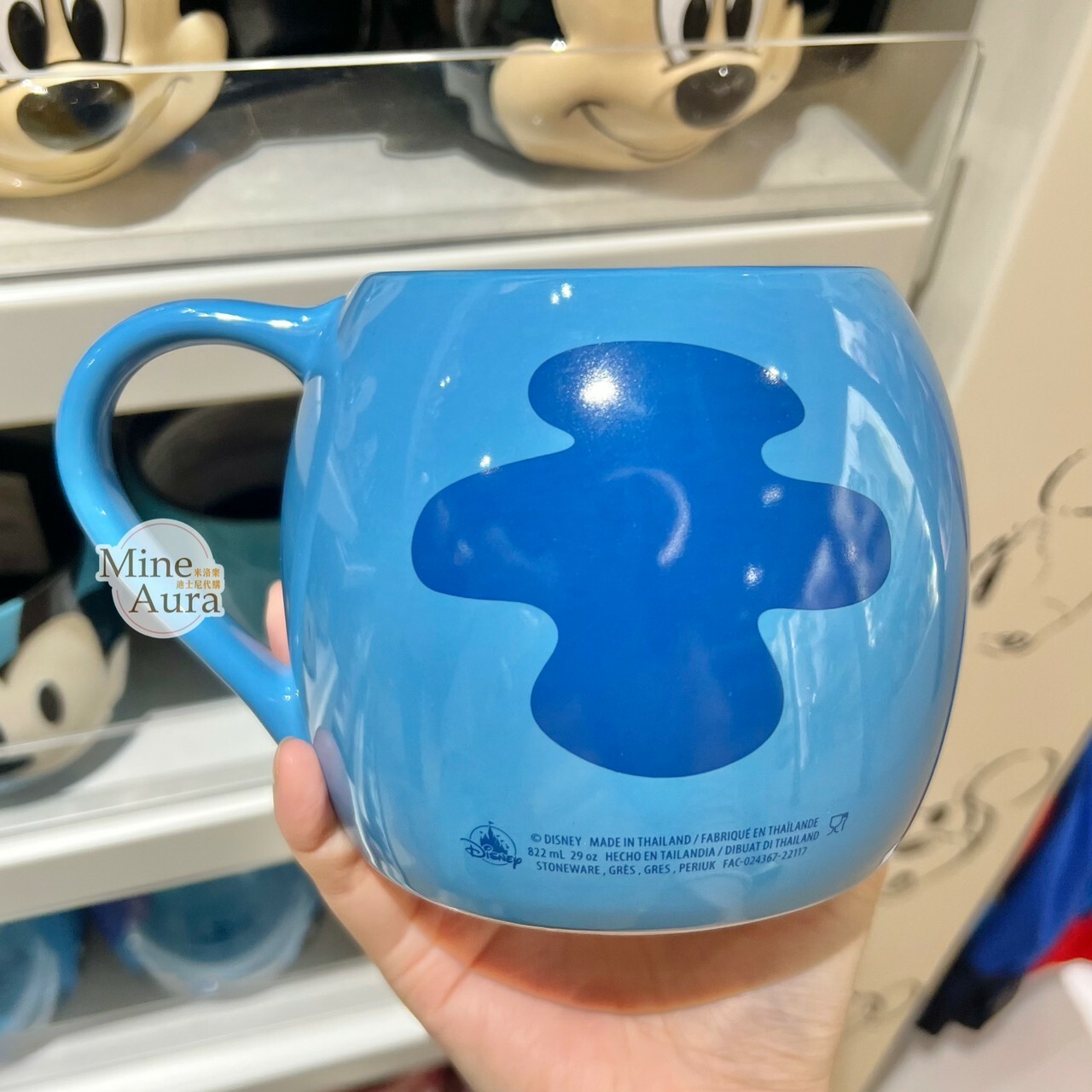 史迪奇 Stitch 大臉圖案 陶瓷馬克杯 水杯 星際寶貝 Lilo & Stitch -香港迪士尼樂園