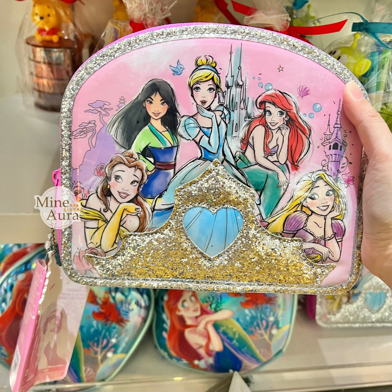公主集合 亮片 文具包 文具組 公主系列 Princess Line -香港迪士尼樂園
