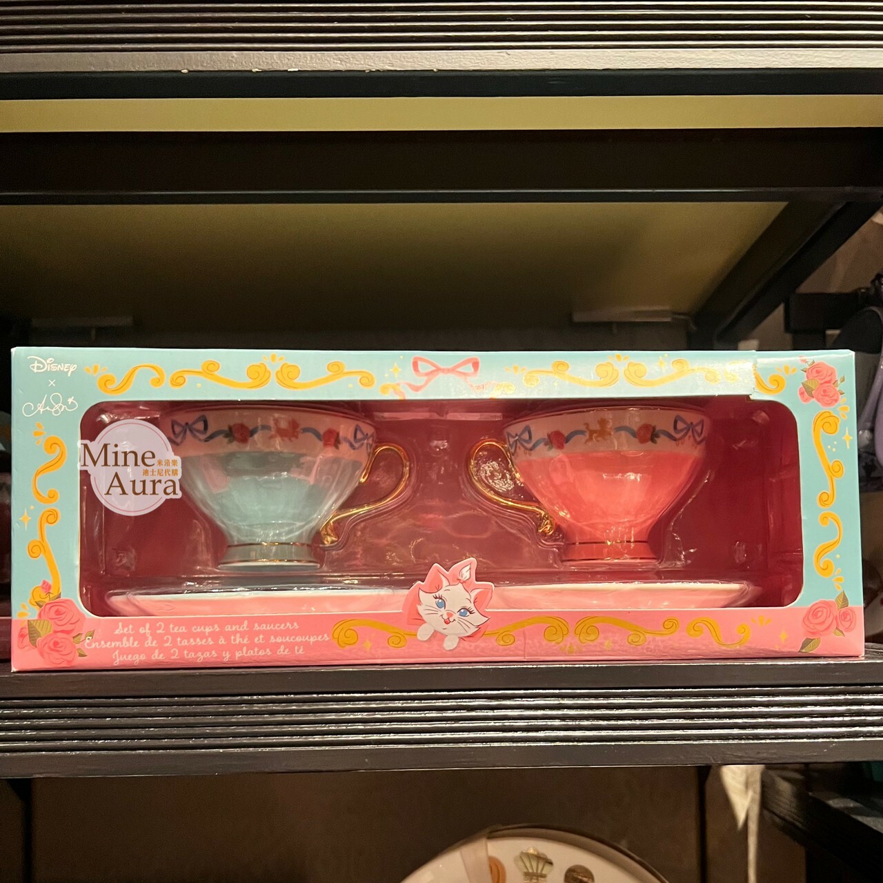 瑪莉貓 Marie 下午茶系列 雙色 茶杯組 套組 貓兒歷險記 The Aristocats -香港迪士尼樂園