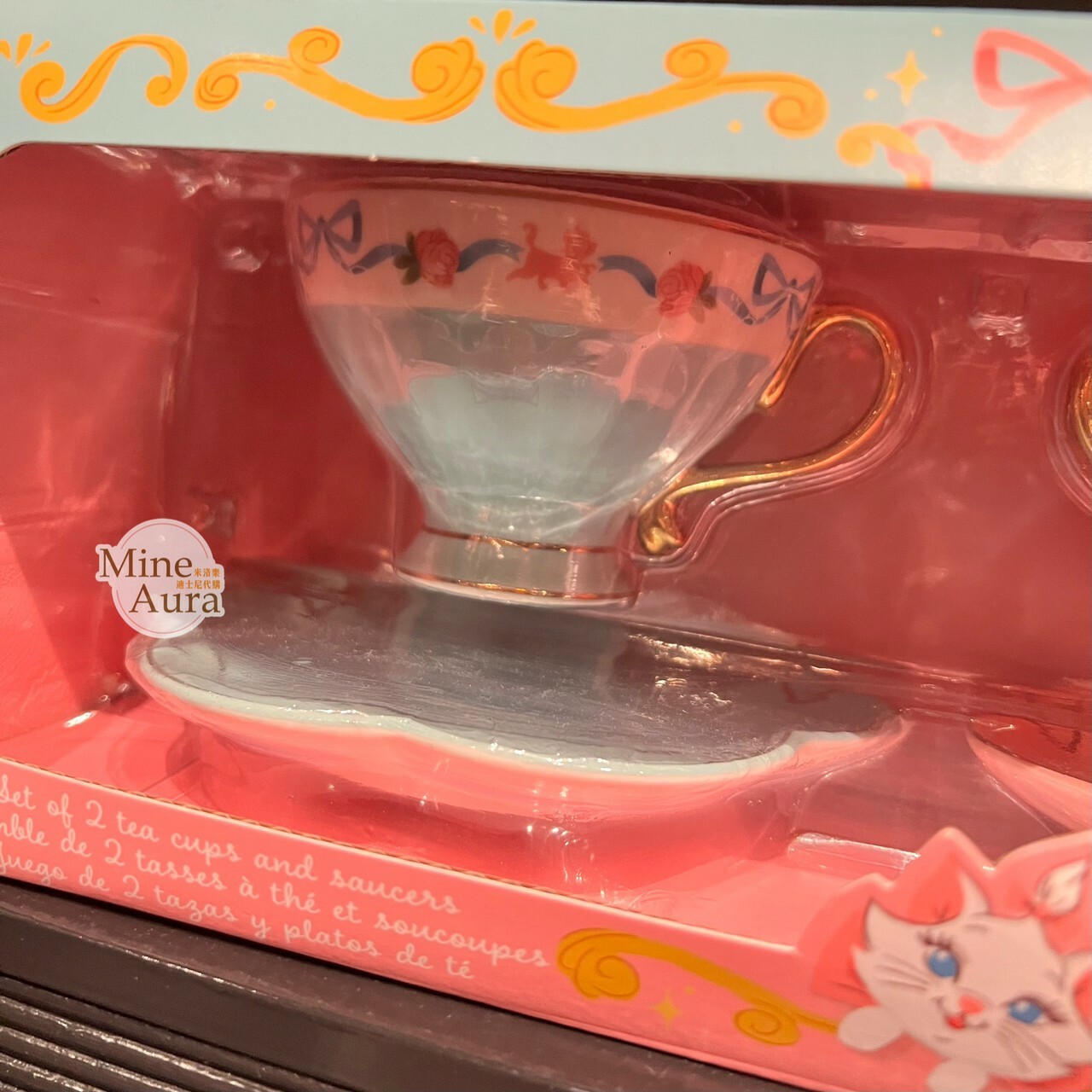 瑪莉貓 Marie 下午茶系列 雙色 茶杯組 套組 貓兒歷險記 The Aristocats -香港迪士尼樂園