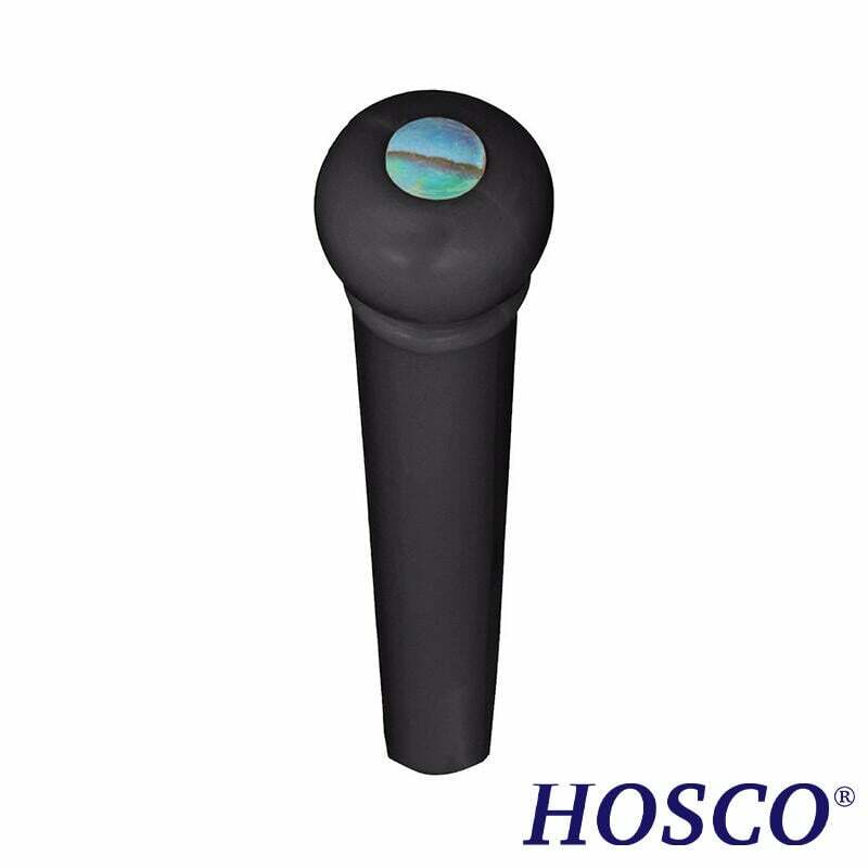 HOSCO F-3608 木吉他 塑膠 弦釘 黑色鑲貝