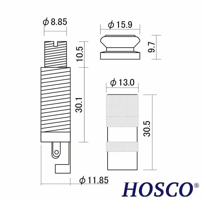 HOSCO EP-JACK2 直筒式 Jack 導線孔