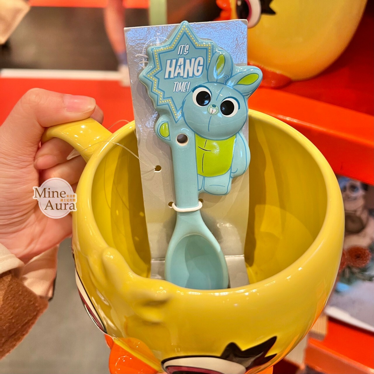 鴨霸 Ducky 造型 兔崽子 Bunny 湯勺+馬克杯 組 水杯 玩具總動員 Toy Story -香港迪士尼樂園