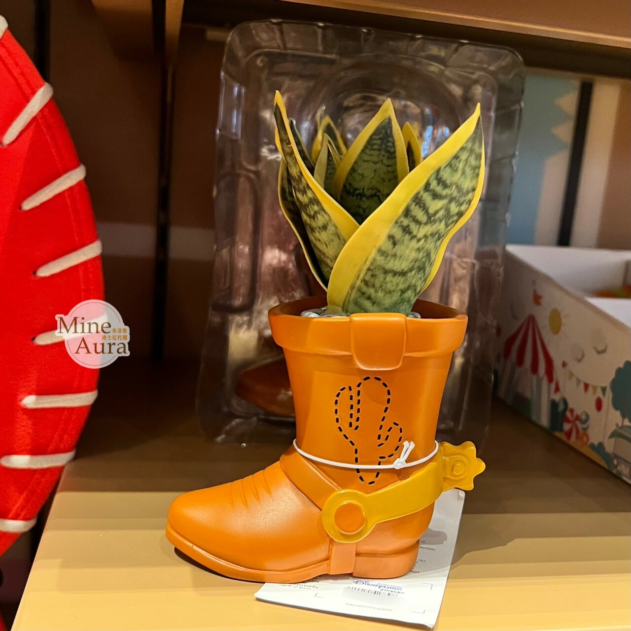 胡迪 Woody 靴子造型 仿真植物 擺飾品 玩具總動員 Toy Story -香港迪士尼樂園