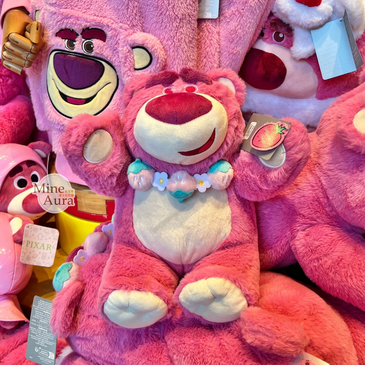 情人節系列 熊抱哥 Lotso 娃娃 玩偶 有草莓味 玩具總動員 Toy Story -香港迪士尼樂園