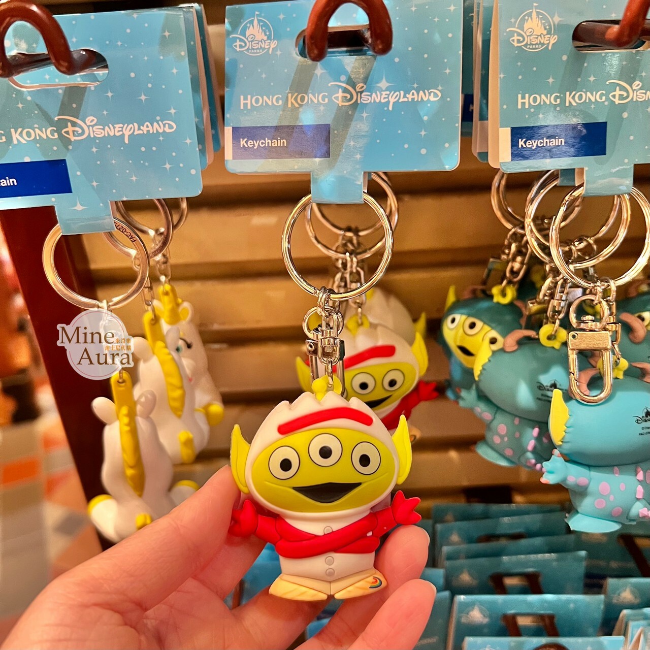 Q版 三眼怪 Alien 變裝造型 叉奇 Forky 立體 鑰匙圈 吊飾 玩具總動員 Toy Story -香港迪士尼樂園