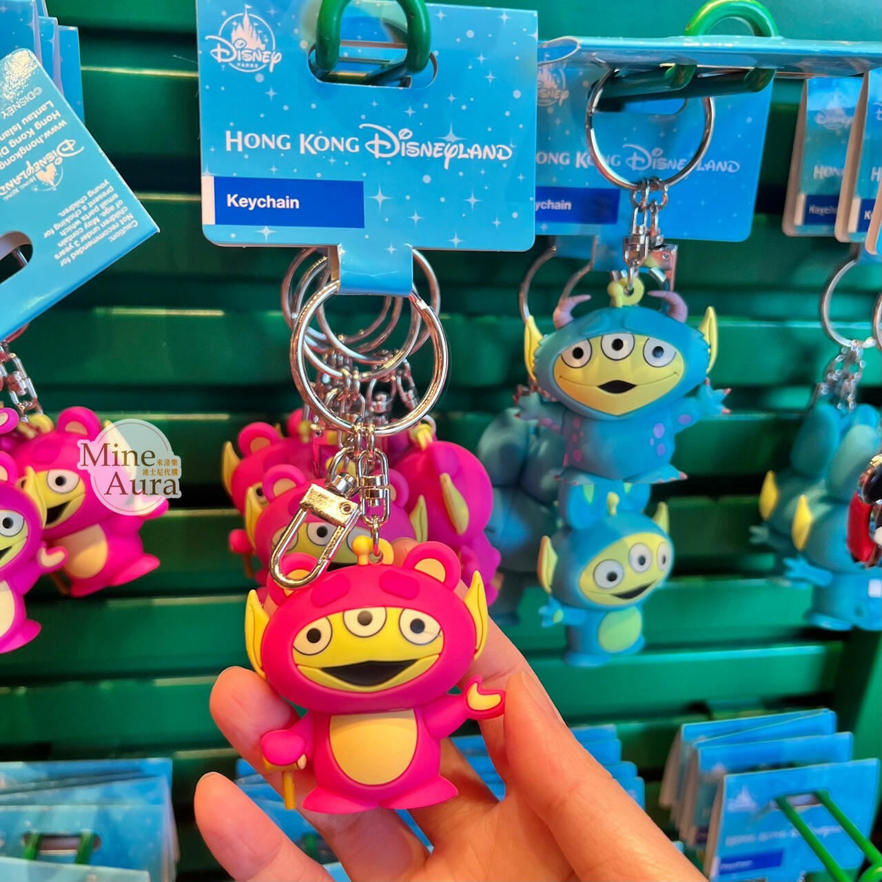 Q版 三眼怪 Alien 變裝造型 熊抱哥 Lotso 立體 鑰匙圈 吊飾 玩具總動員 Toy Story -香港迪士尼樂園