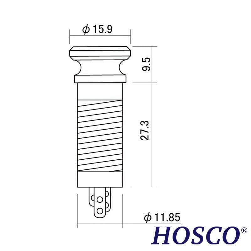HOSCO EP-110 直筒式 Jack 導線孔