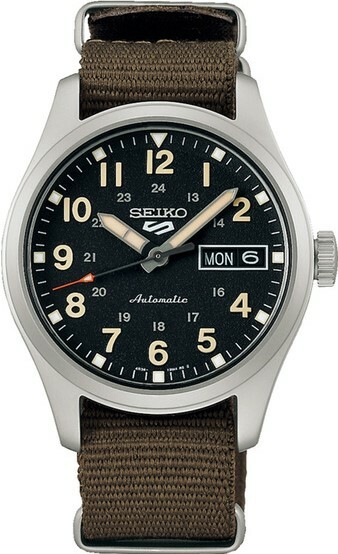 萬年鐘錶 - SEIKO  5 Sports  軍風機械女錶 SRPJ85K1 / 4R36-13P0C  錶徑36MM