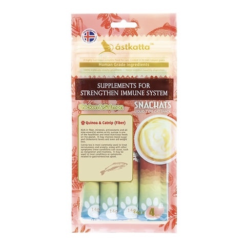 Astkatta 營養肉泥【增強免疫力】新鮮走地雞+藍背三文魚 (14g x 4)