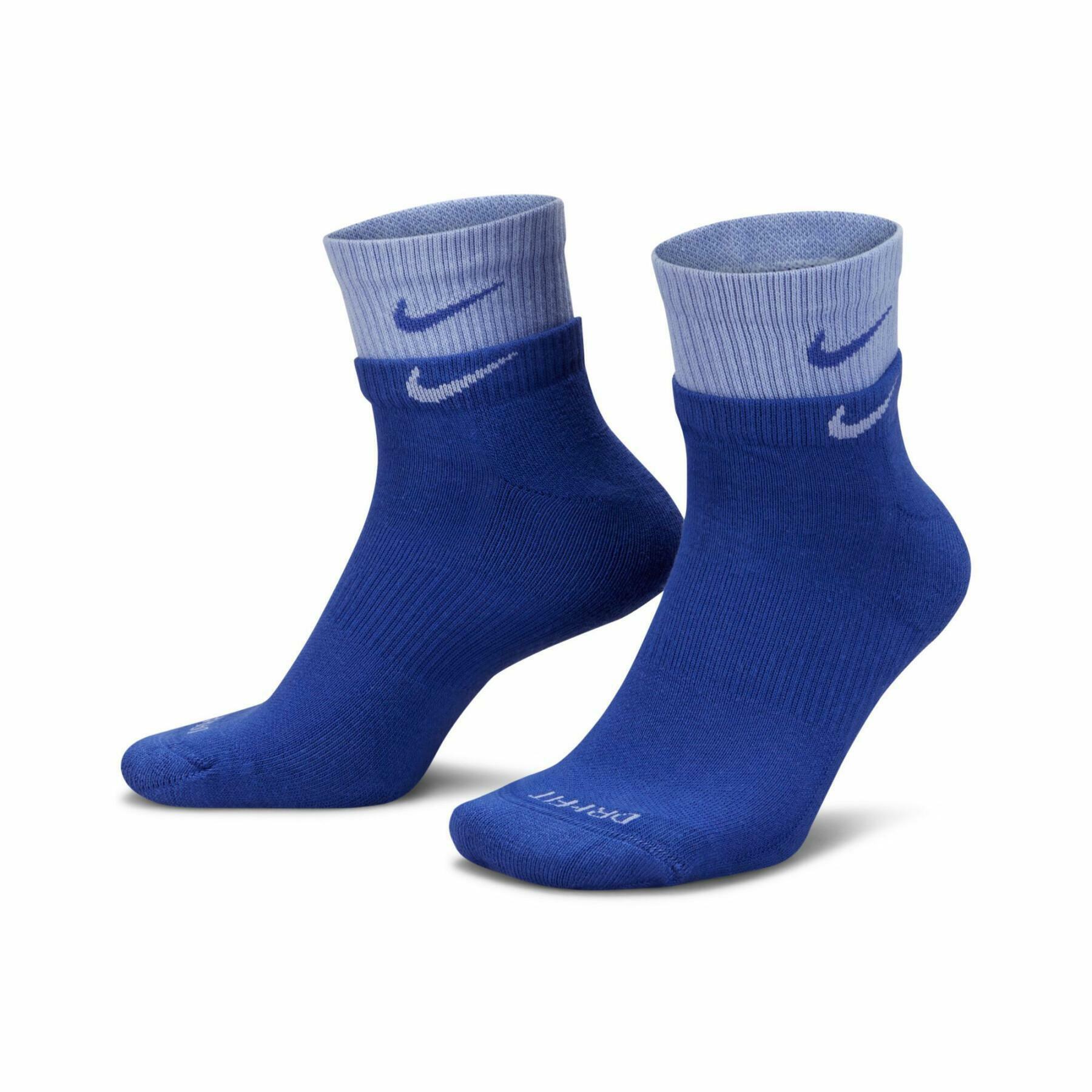 Nike Quarter Socks Mixed Purple