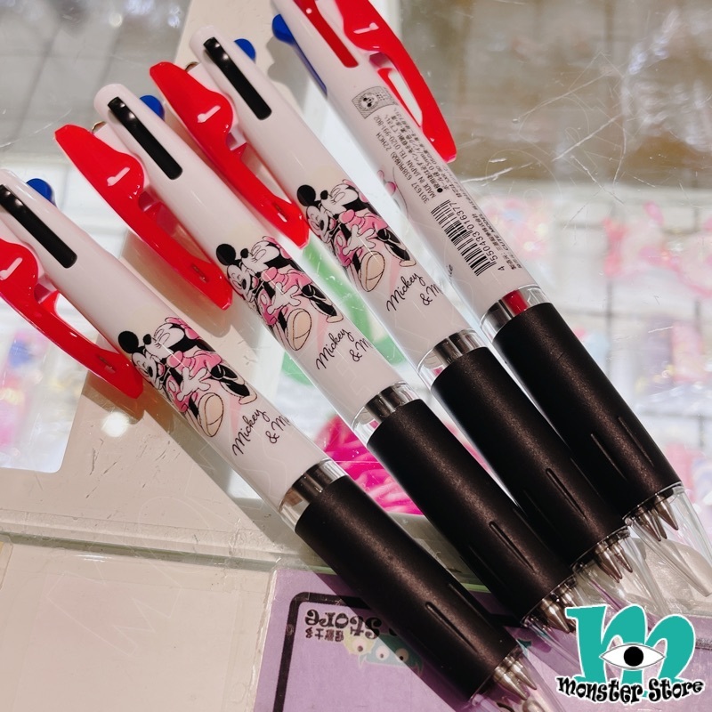 米奇米妮3色原子筆