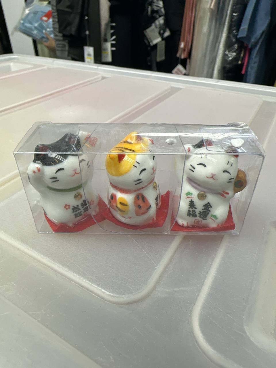 [S] FORTUNE CAT BUNDLE OF 3 MINI, SZZ158 (SZZ158)