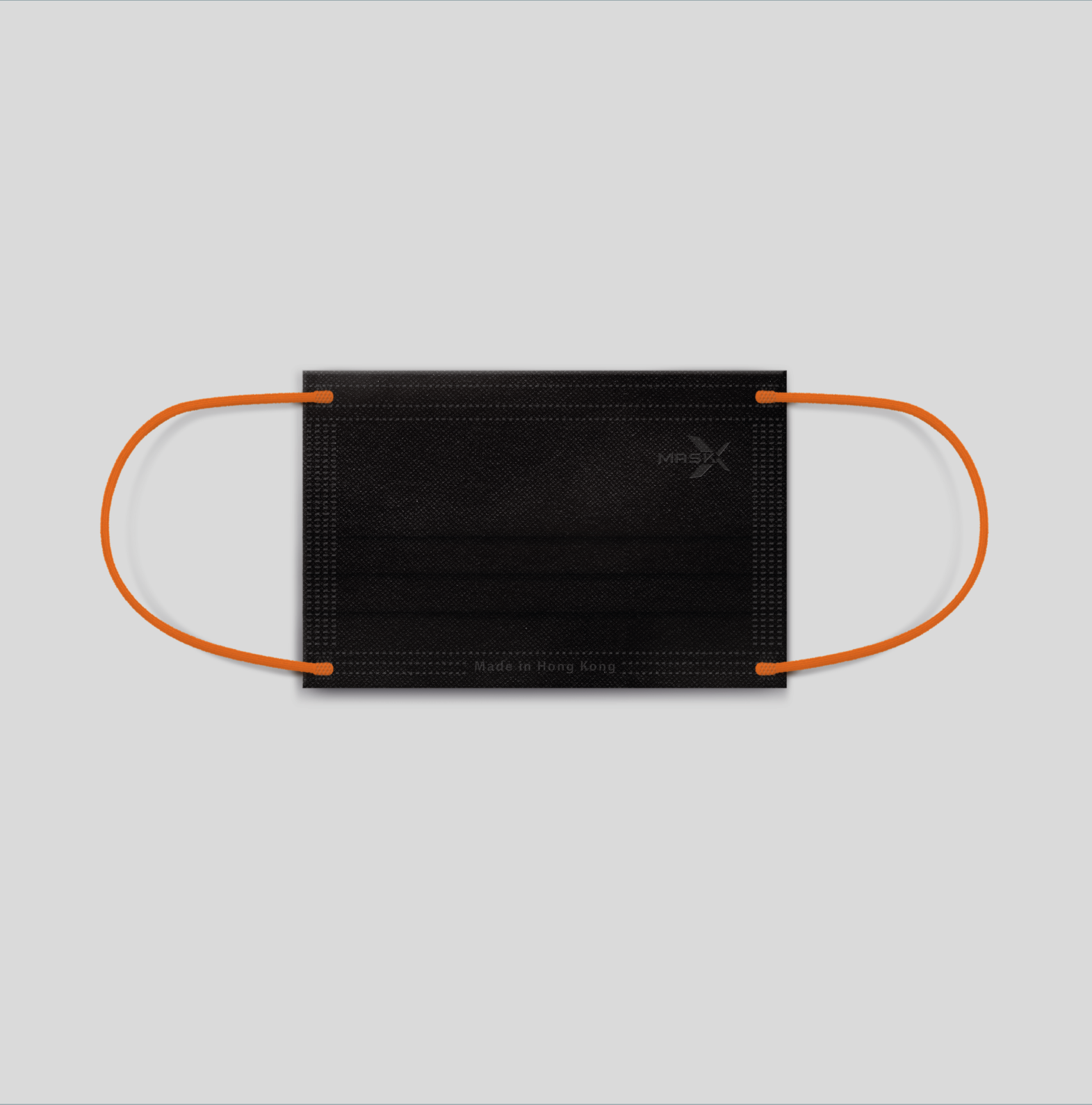 2D中童口罩 (145mm) - 炫黑系列 - 潮爆橙 (10片)