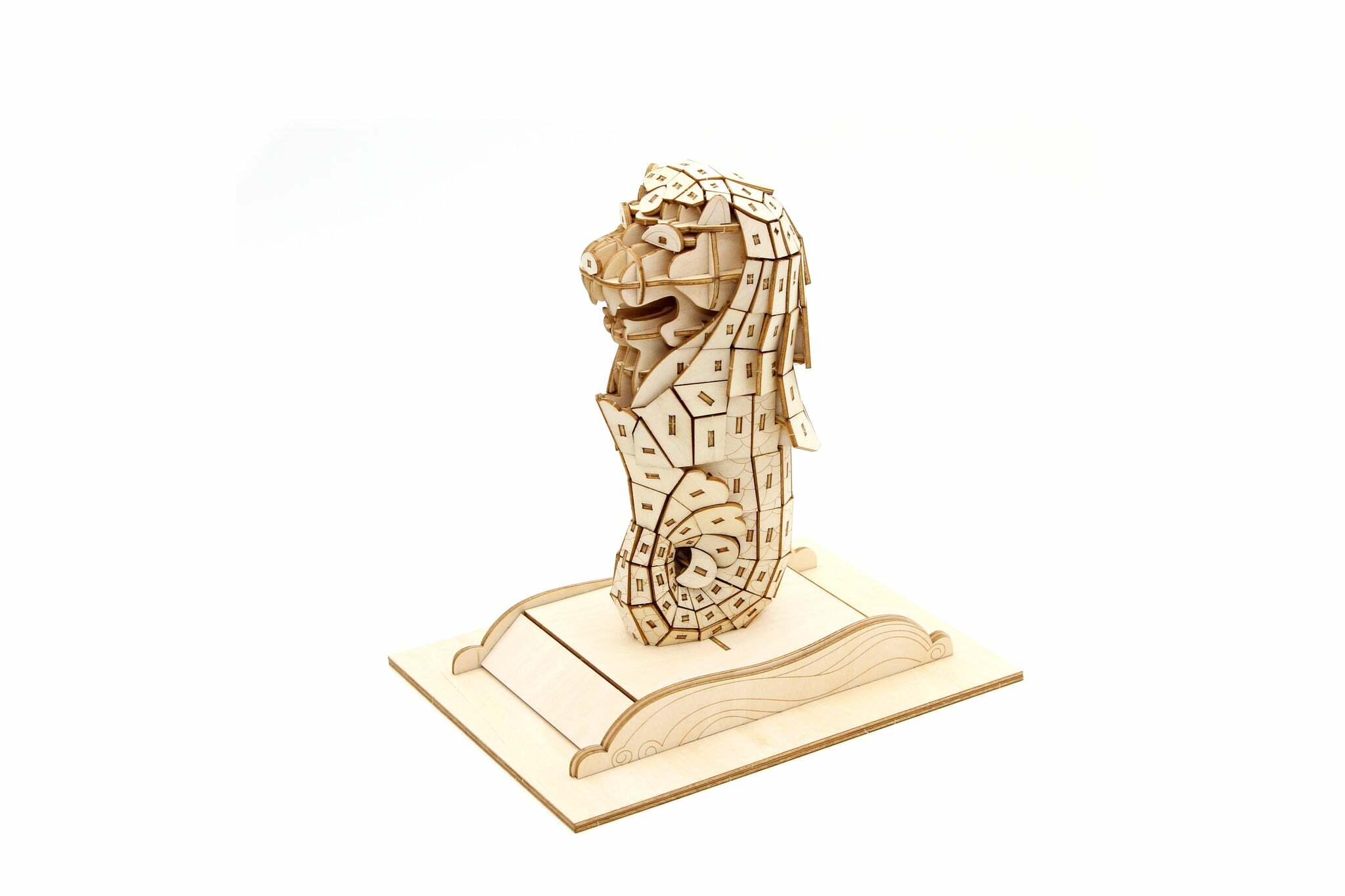 JIGZLE (E) 3D PLYWOOD PUZZLE - Merlion