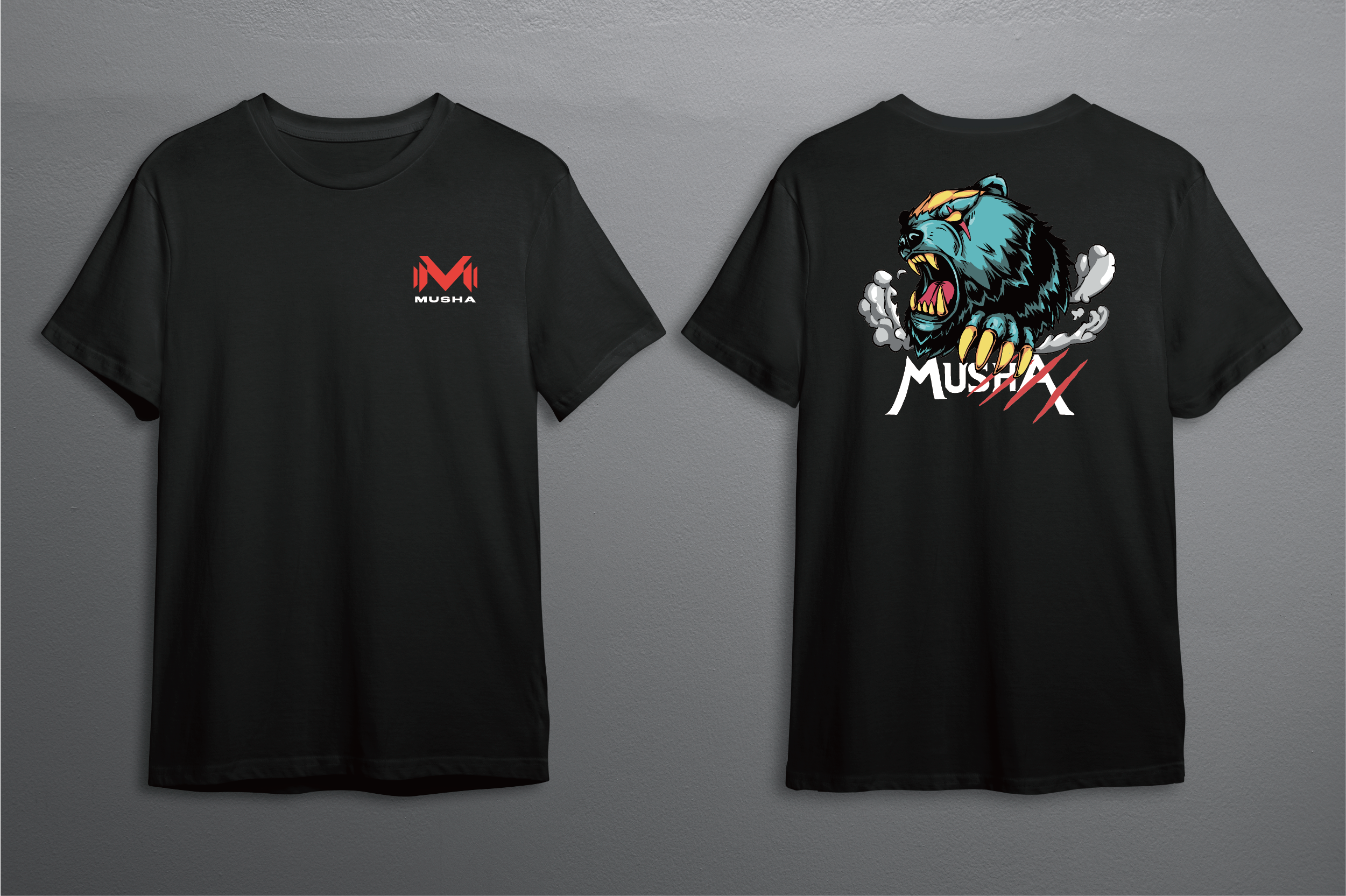 MUSHA 厚磅短袖棉T-獨家設計單品 V1