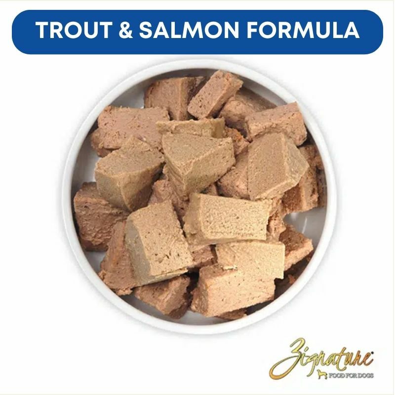 ZIGNATURE 超越鱒魚及三文魚配方狗罐頭 13OZ