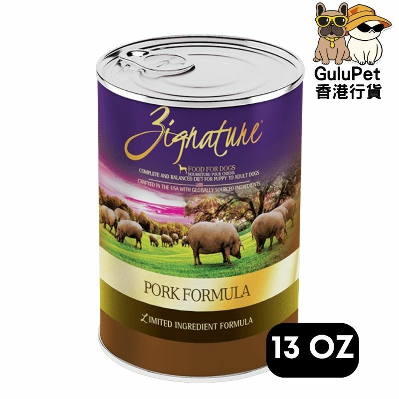ZIGNATURE 超越豚肉配方狗罐頭 13OZ