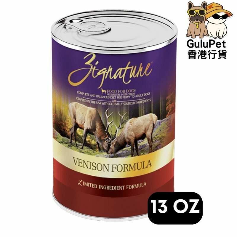 ZIGNATURE 超越鹿肉配方狗罐頭 13OZ