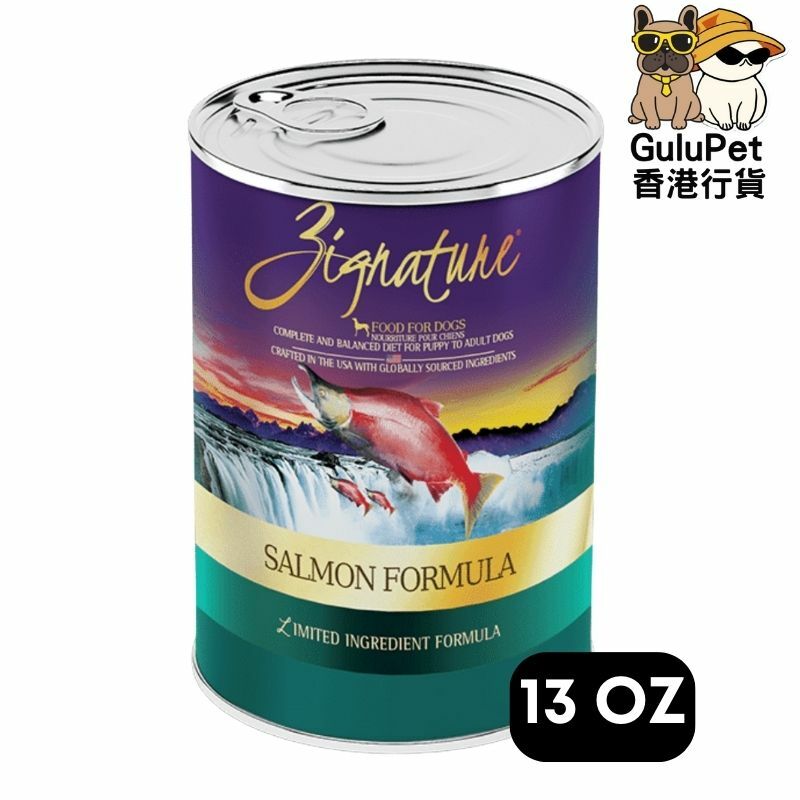 ZIGNATURE 超越三文魚配方狗罐頭 13OZ