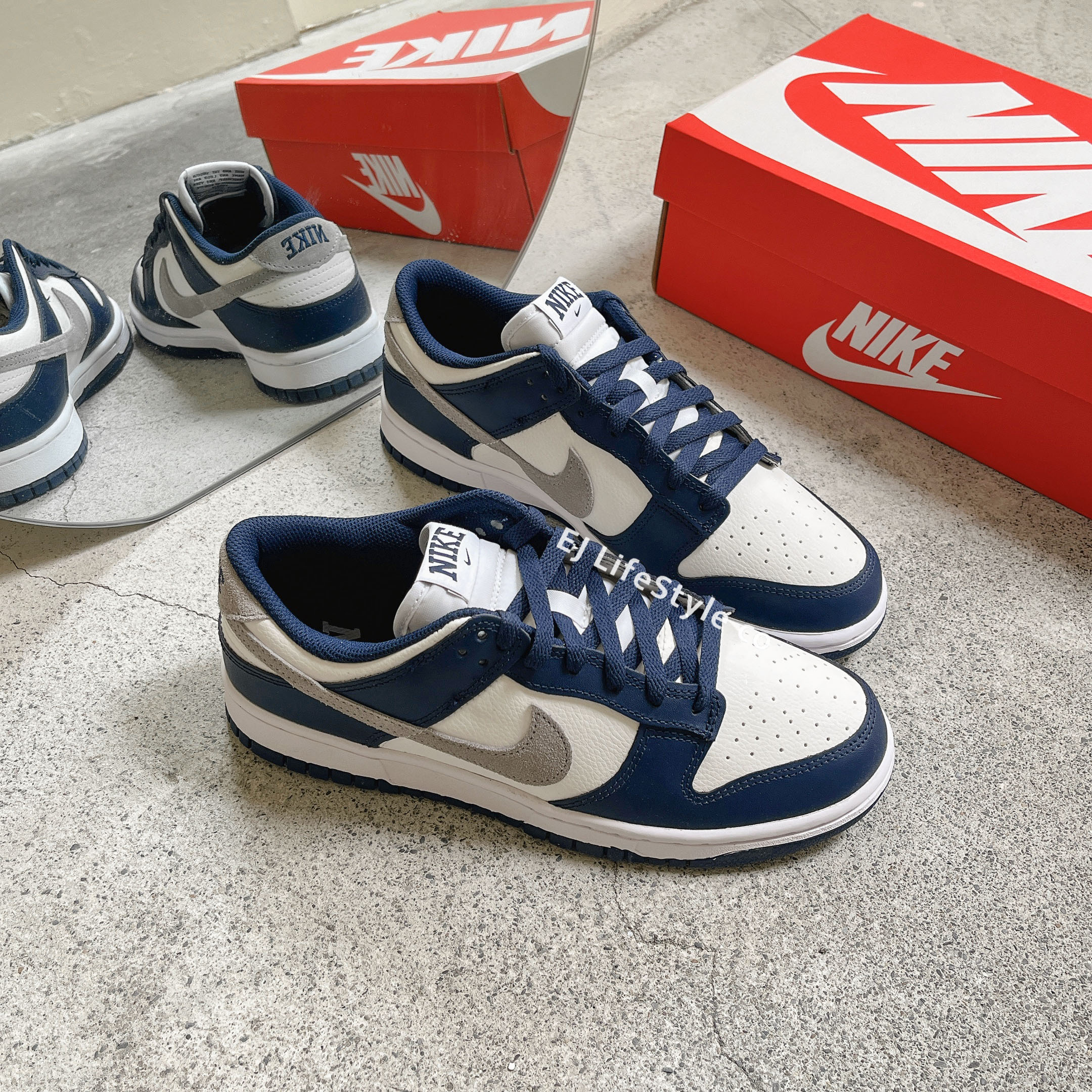 NIKE DUNK LOW 午夜藍灰 麂皮 深藍色 灰色 FD9749-400 / 預購