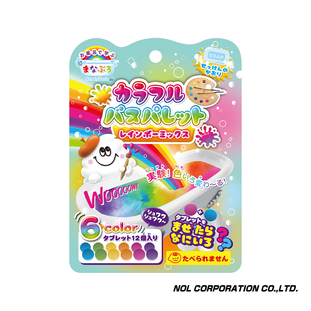 日本NOL 趣味調色盤入浴錠(彩虹)